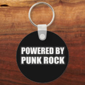 jongens meisjes POWERED BY PUNK ROCK muziek Sleutelhanger (Voorkant)