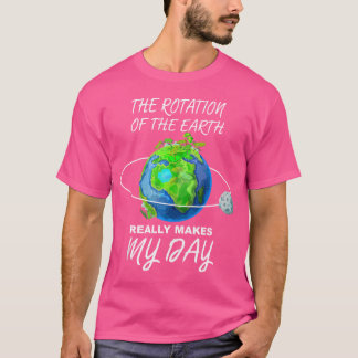 Jongens Meisjes - Schattigee Aardrotatie Astronomi T-shirt