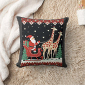 Jongens Meisjes Sinterklaas Rijdt Giraffe Slede Le Kussen (Deken)