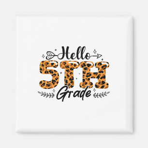 Jongens Meisjes Terug naar school Hallo 5e klas Lu Magneet