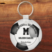 Jongens Meisjes Voetbal Team Cadeaus Koop 1 of Mul Sleutelhanger (Voorkant)