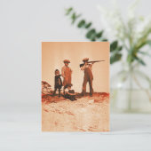 Jongens met foto van Rifle Briefkaart (Staand voorkant)