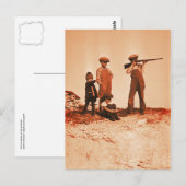 Jongens met foto van Rifle Briefkaart (Voorkant / Achterkant)
