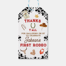 Jongens Mijn Eerste Rodeo Cowboy 1e Verjaardag Cadeaulabel