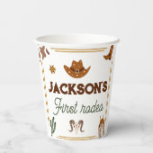 Jongens Mijn Eerste Rodeo Cowboy 1e Verjaardag Papieren Bekers (Achterkant)