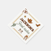 Jongens Mijn Eerste Rodeo Cowboy 1e Verjaardag Servet (Hoek)