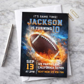 Jongens Modern Blauw Sport Kinderen Verjaardag Kaart