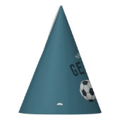 Jongens Modern Blue Sports Kinder 1e verjaardag Feesthoedjes (Links)