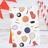 Jongens Modern Fun Sport Kids Verjaardag Uitnodigi Kaart