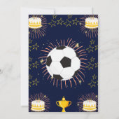 Jongens Moderne Blauwe Sport Kids Verjaardag uitno Kaart (Achterkant)