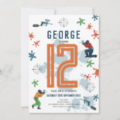 Jongens Moderne Paintball Splatter Party Kinderen  Kaart (Voorkant)