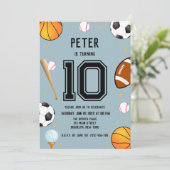 Jongens Moderne Sport Kids Verjaardag Kaart (Staand voorkant)