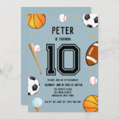 Jongens Moderne Sport Kids Verjaardag Kaart (Voorkant / Achterkant)
