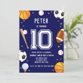 Jongens Moderne Sport Kids Verjaardag Kaart (Staand voorkant)