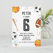 Jongens Moderne Sport Kids Verjaardag Kaart (Staand voorkant)