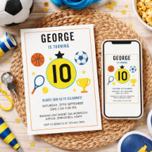 Jongens Moderne Sport Kinderen Verjaardag | Game D