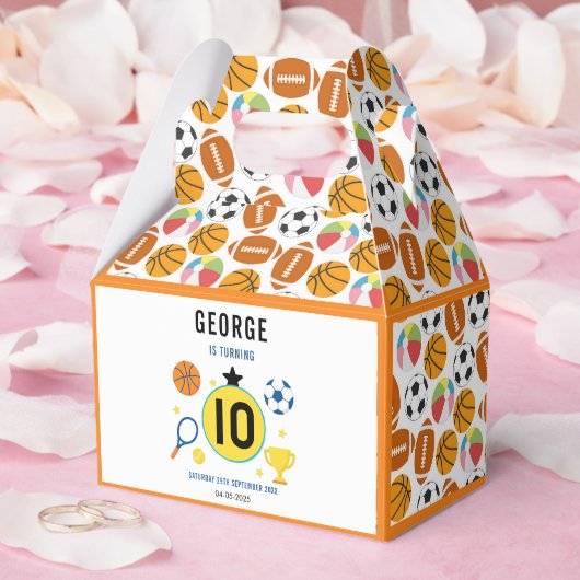 Jongens moderne sport verjaardagsfeestje | Game Da Bedankdoosjes (Huwelijk)