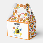 Jongens moderne sport verjaardagsfeestje | Game Da Bedankdoosjes (Voorkant Zijde)