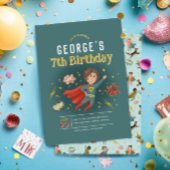 Jongens Moderne Superheld Comic Book Kids Verjaard Kaart