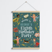 Jongens Moderne Superheld Kids Verjaardag Welkom T Perfect Poster