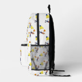 Jongens monogrammed constructie thema bedrukte rugzak (Rechts)