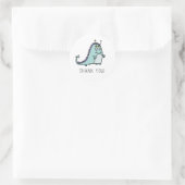 Jongens Monster 1e Verjaardagsfeestje Ronde Sticker (Tas)