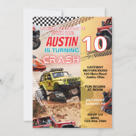 Jongens Monster Truck Elke Leeftijd Verjaardag Kaart