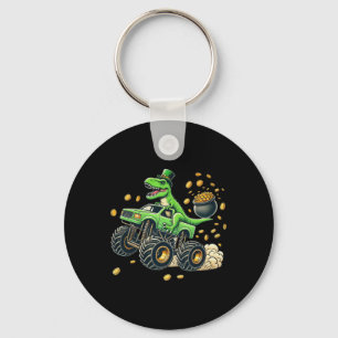 Jongens Monster Truck T-rex St. Patrick's Dag Dino Sleutelhanger