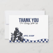 Jongens Motorcross Dirt Bike Verjaardag Bedankkaart (Voorkant)