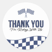 Jongens Motorcross Dirt Bike Verjaardag Ronde Sticker (Voorkant)