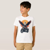 Jongens Motorfiets Shirt (Voorkant volledig)