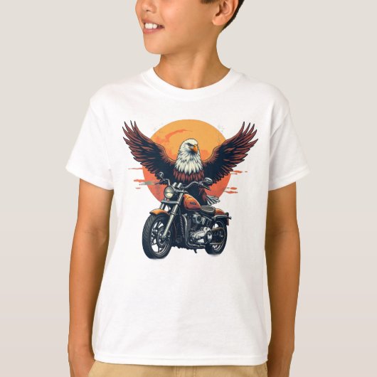 Jongens Motorfiets Shirt (Voorkant)