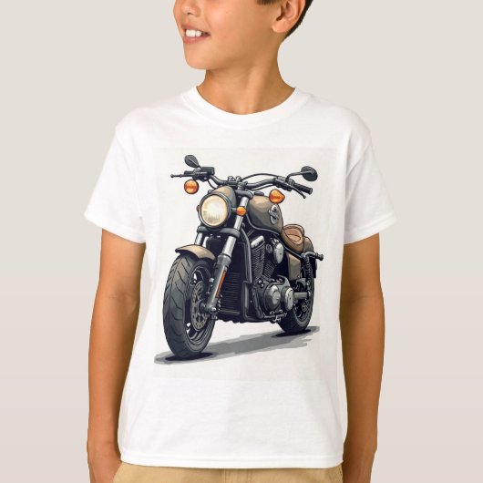 Jongens motorfiets shirt (Voorkant)