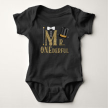 Jongens Mr ONEderful 1e Verjaardag T-shirts