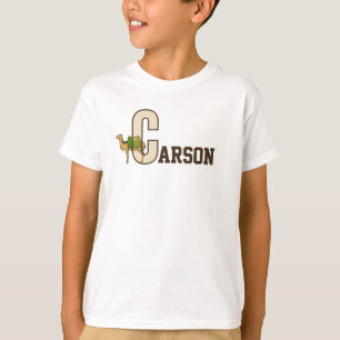 Jongens Naam aangepaste start met C T-shirt