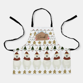 Jongens naam kerstgeschenk schort