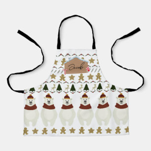 Jongens naam kerstgeschenk schort