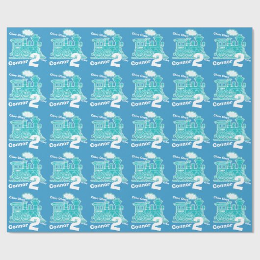 Jongens naam leeftijdscentrum rood grijs tweede ve cadeaupapier (Vlak)