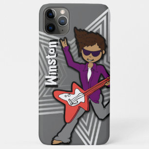 Jongens naam rockstar kinder grijze telefooncel Case-Mate iPhone case