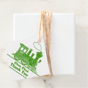 Jongens naam trein loco groen wit verjaardag bedan bedankjes labels