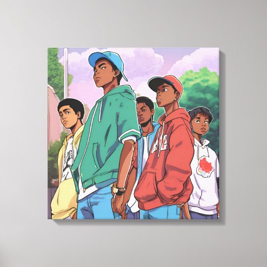 Jongens naar Mannen Canvas Afdruk (Voorkant)