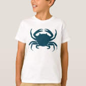 Jongens Nautical blue crab strand t-shirt (Voorkant)