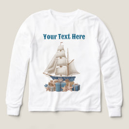 "Jongens Nautisch Kerst T-shirt – Feestelijke Vaka