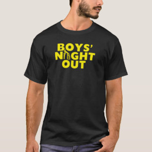 Jongens Night Out Drink ontwerp voor partijventila T-shirt