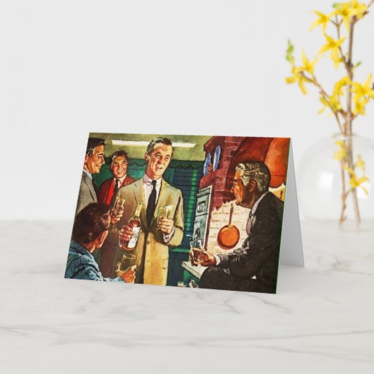 Jongens Night Out Kaart (Gele Bloem)