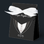 Jongens Night Out Tuxedo Tent Bedankdoosjes<br><div class="desc">*Pas je favoriete vak aan door persoonlijke tekst toe te voegen.</div>