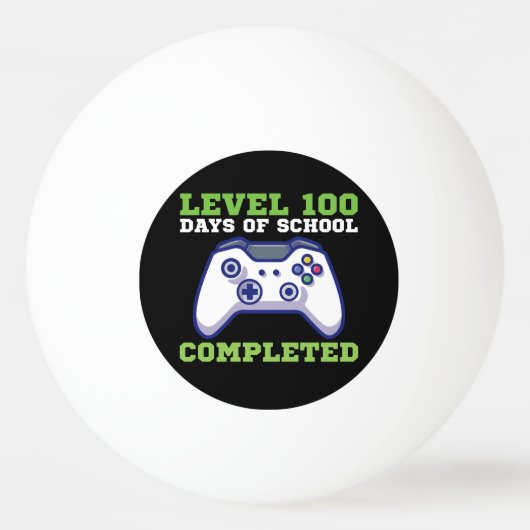 Jongens Niveau 100 Dagen School Voltooid Pingpongbal (Voorkant)