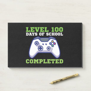 Jongens Niveau 100 Dagen School Voltooid  Post-it® Notes