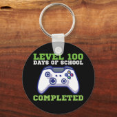 Jongens Niveau 100 Dagen School Voltooid Sleutelhanger (Voorkant)