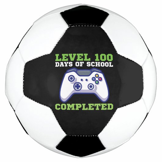 Jongens Niveau 100 Dagen School Voltooid Voetbal (Voorkant)